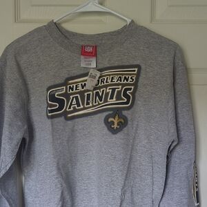 NFL Kids Gray New Orleans Saints Long Sleeve Shirt